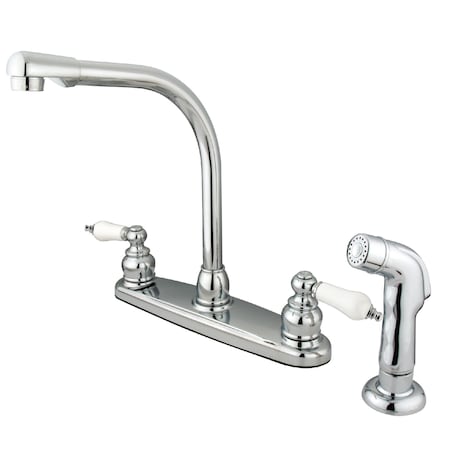 Kingston Brass Victorian Centerset Kitchen Faucet, Chrome KB711SP